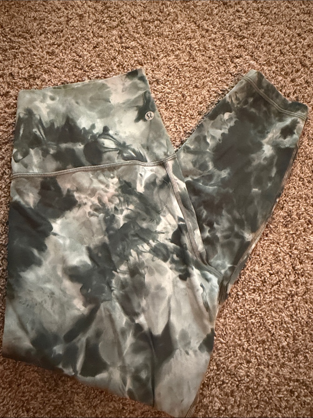 Lululemon Diamond Dye Green Align Leggings